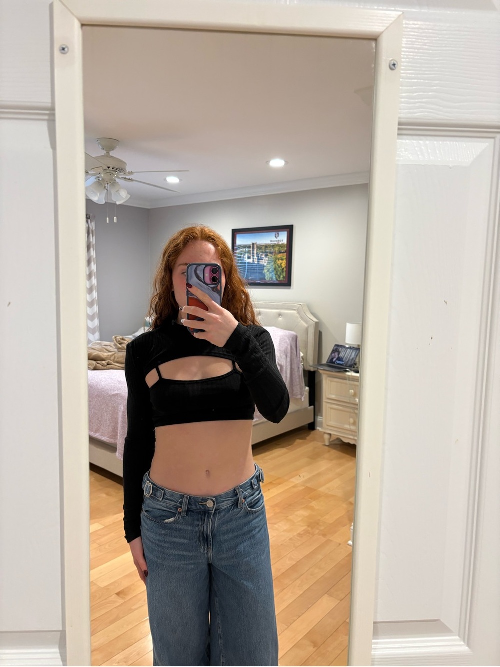 Edikted Black Two Piece Top